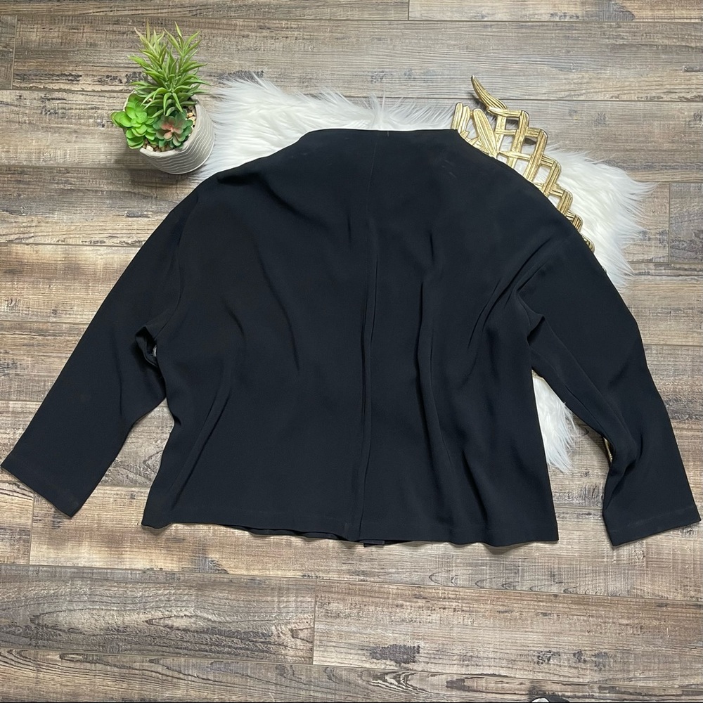 Blanque Button Down Blazer Black - image 7